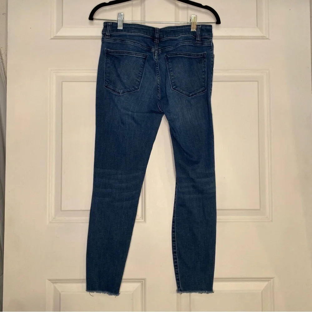 DL1961 Florence Mid Rise Instasculpt Skinny Cropped Jeans Size 29 in Stranded